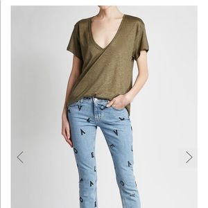 BNWT ANINE BING army green tee!!